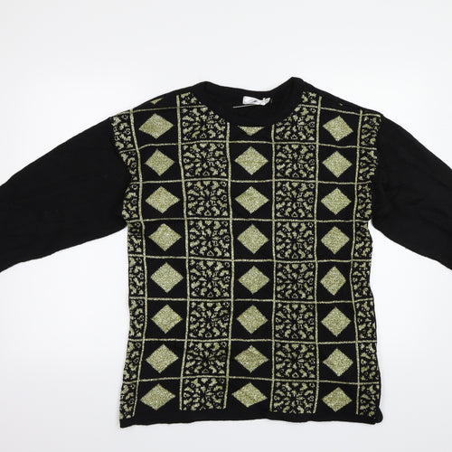 Variations Womens Multicoloured Geometric  Pullover Jumper Size 12  - Size12-14
