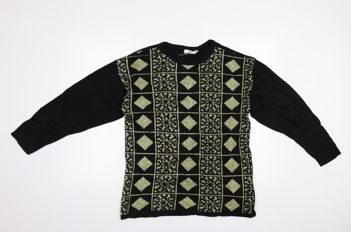 Variations Womens Multicoloured Geometric Pullover Jumper Size 12 - Size12-14