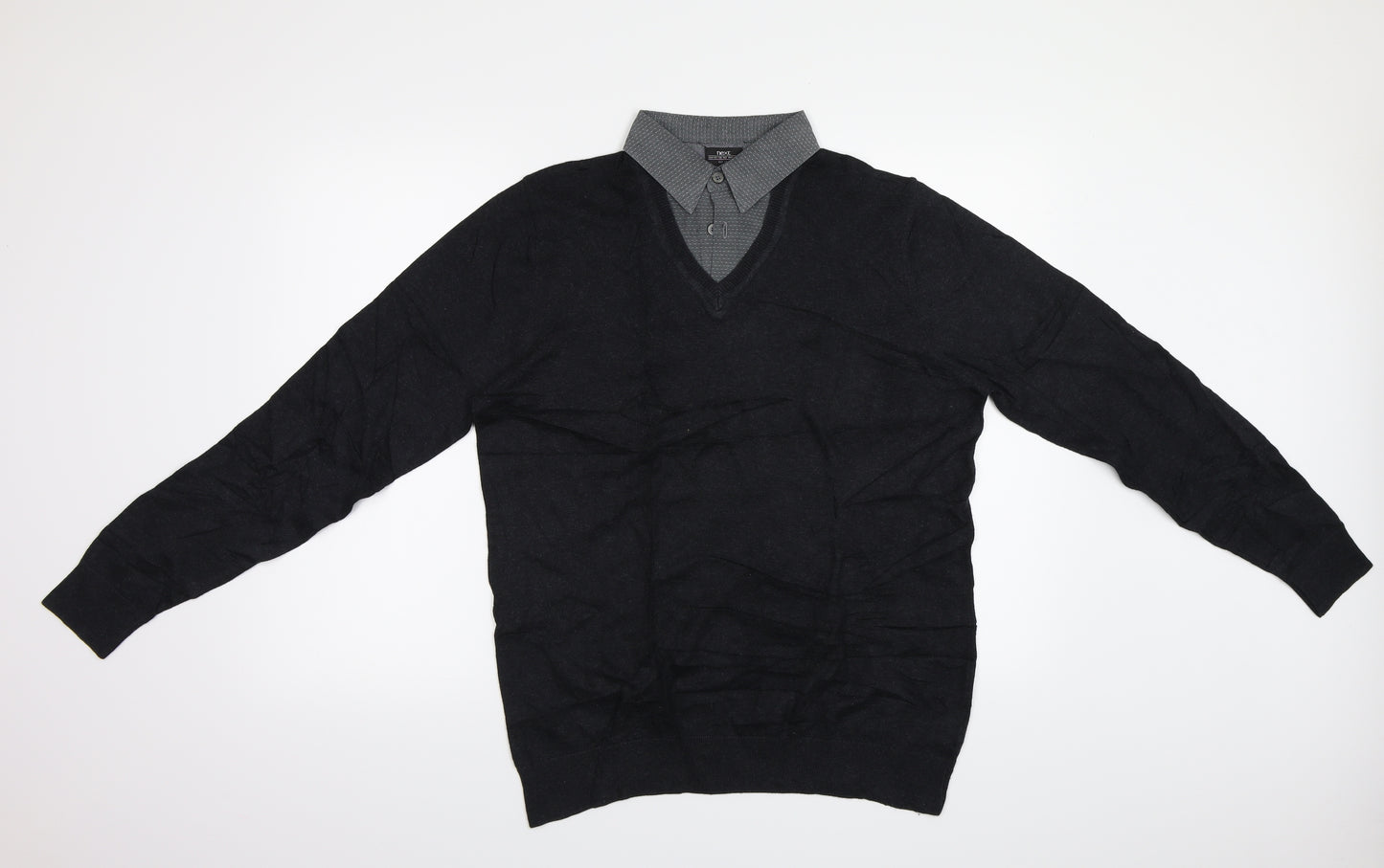 NEXT Mens Black   Pullover Sweatshirt Size M