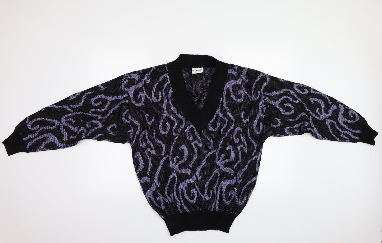 Fischer Mens Multicoloured Paisley  Cardigan Jumper One Size