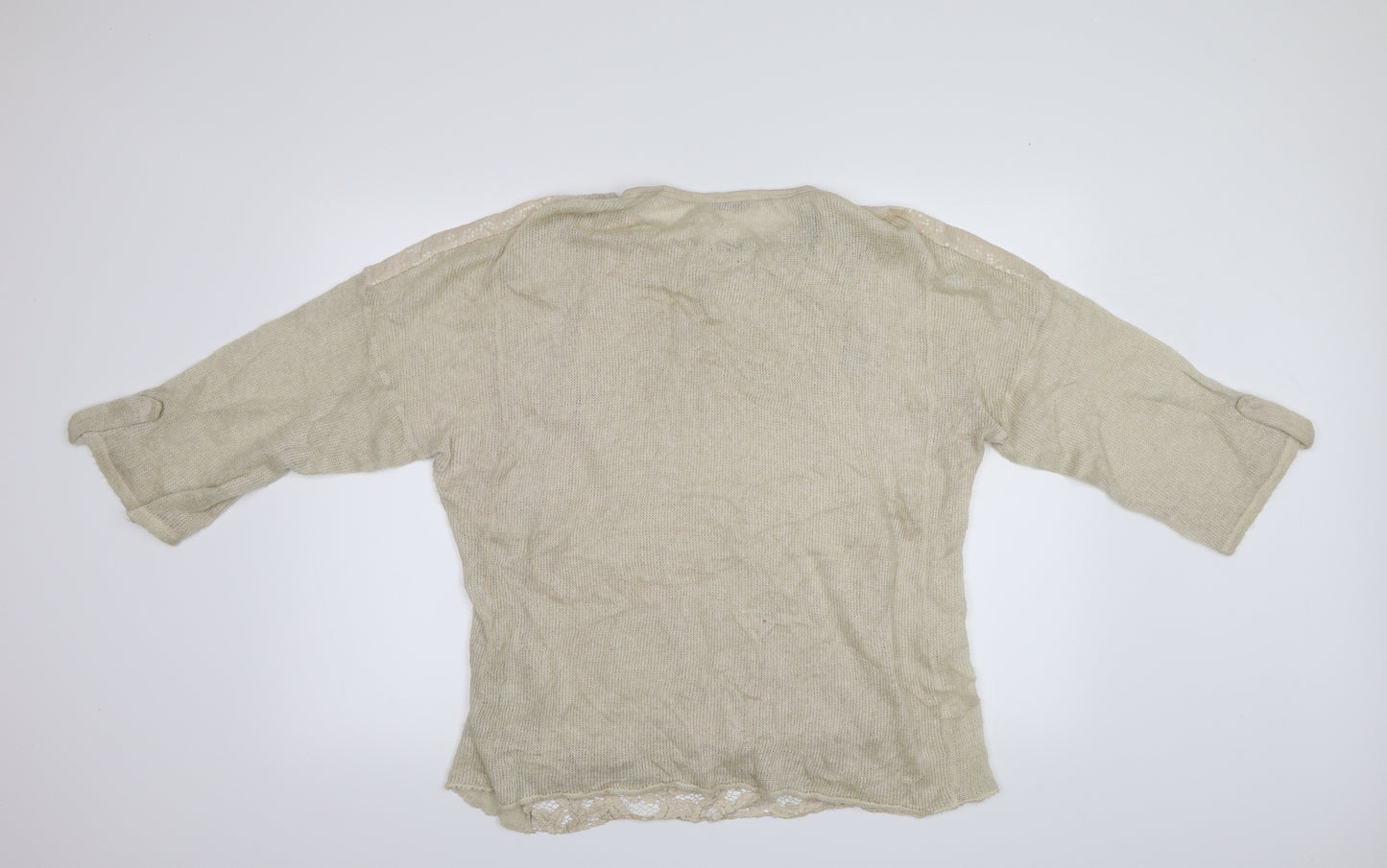 Dolce Ragazza Womens Ivory Paisley  Basic Blouse One Size