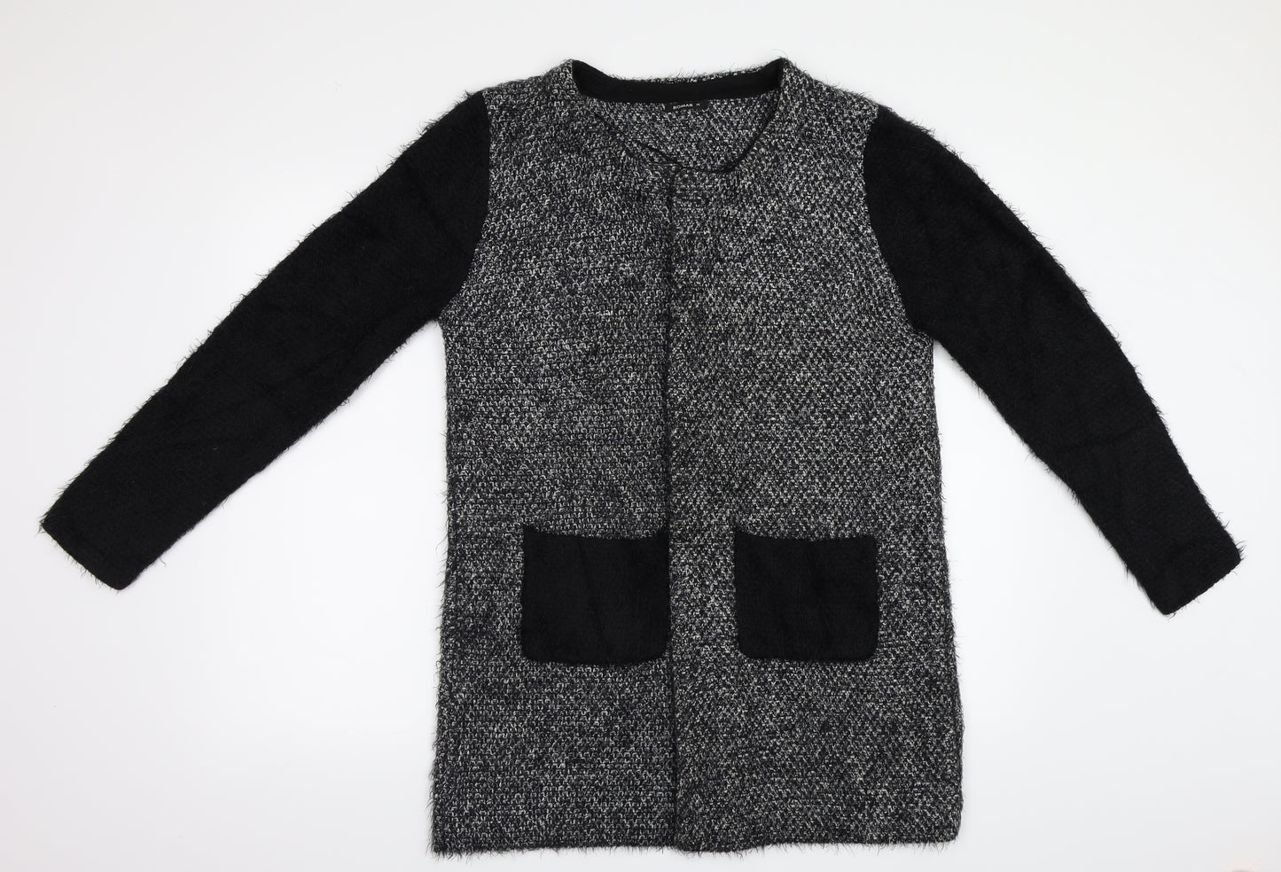 Roman Womens Black   Cardigan Jumper Size 14