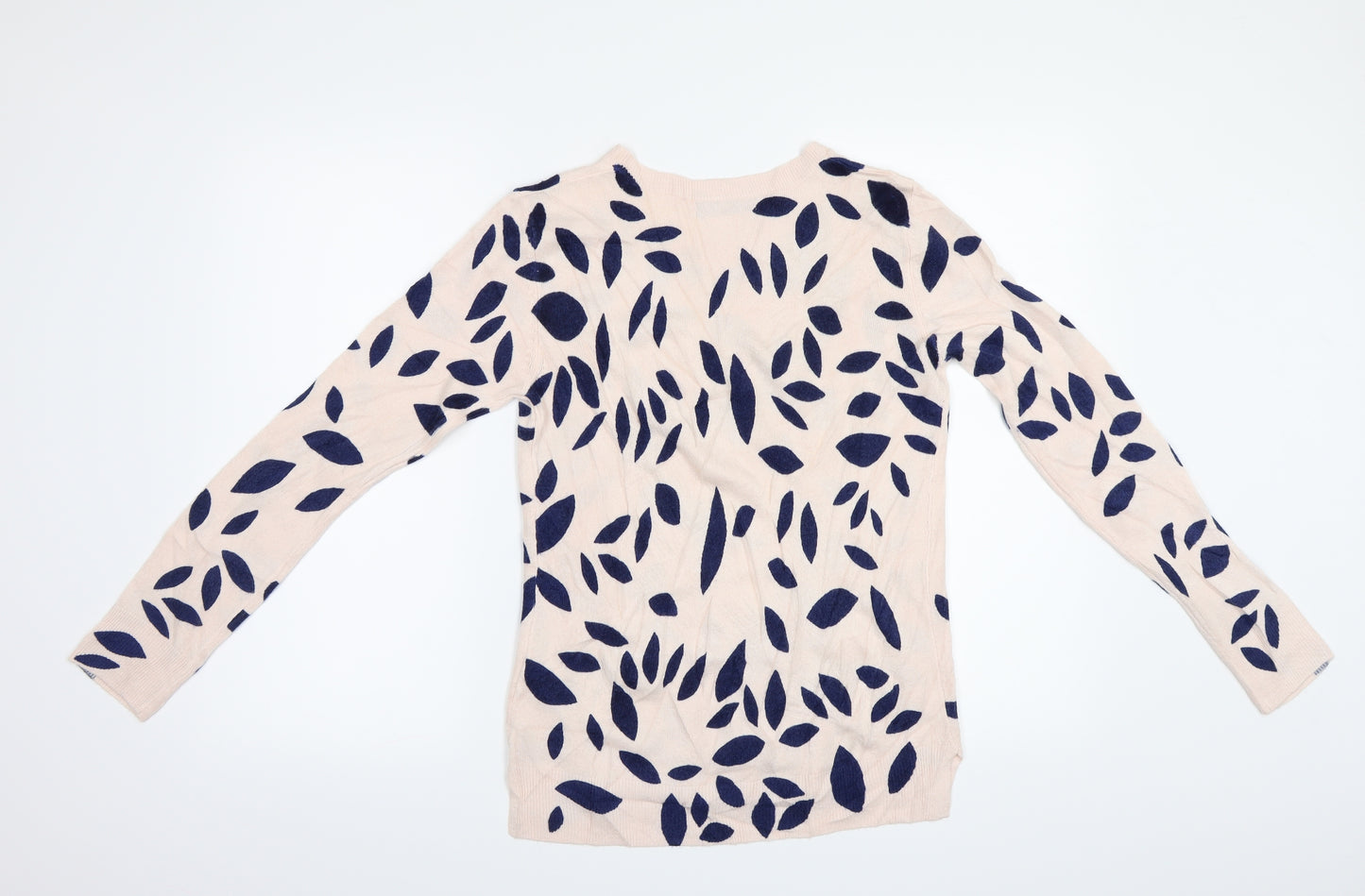 M&S Womens Pink Floral  Pullover Jumper Size 10