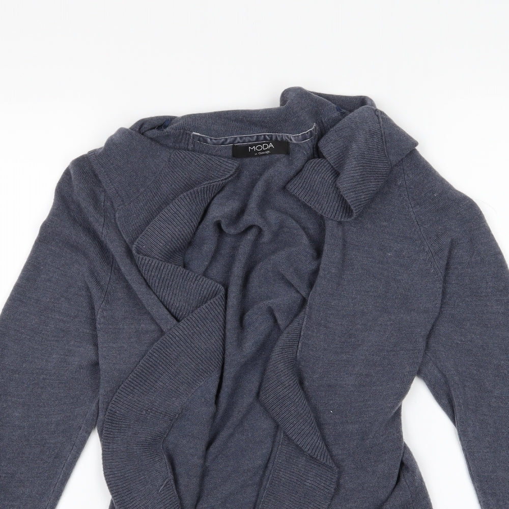 George Womens Blue  Knit Cardigan Jumper Size 10