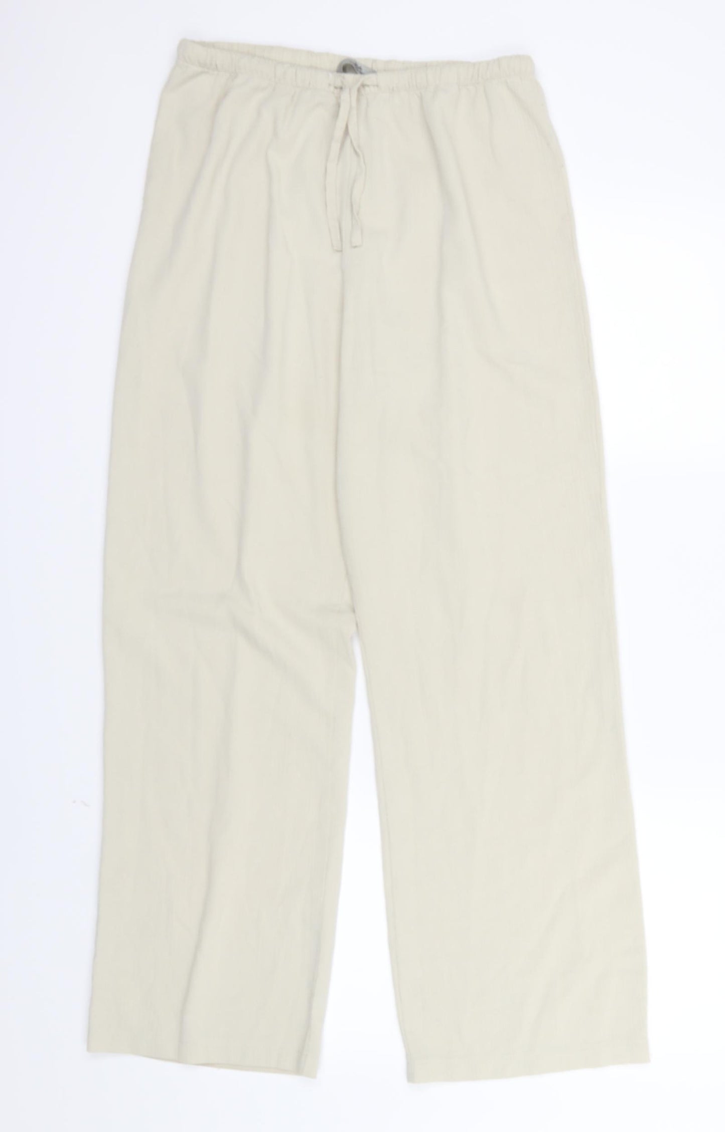 Style Collection Womens Beige   Trousers  Size 10 L29 in