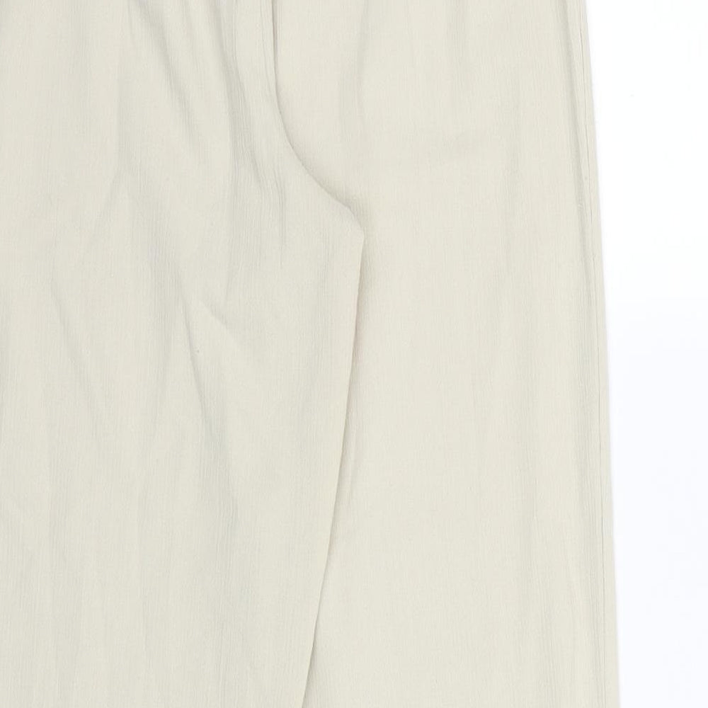 Style Collection Womens Beige   Trousers  Size 10 L29 in