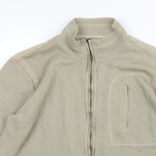 Sonneti Mens Beige  Knit Full Zip Jumper Size L