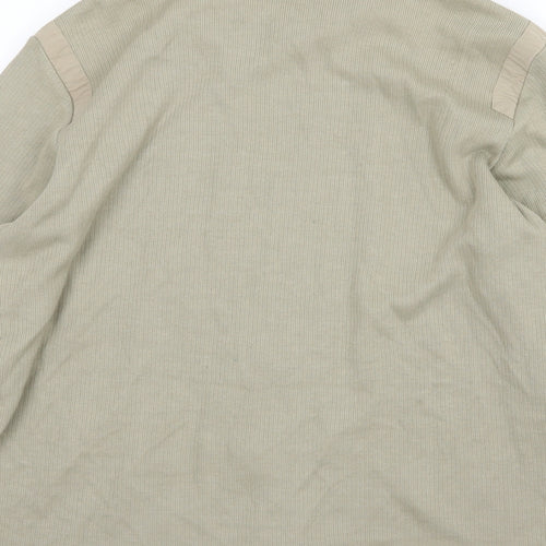 Sonneti Mens Beige  Knit Full Zip Jumper Size L