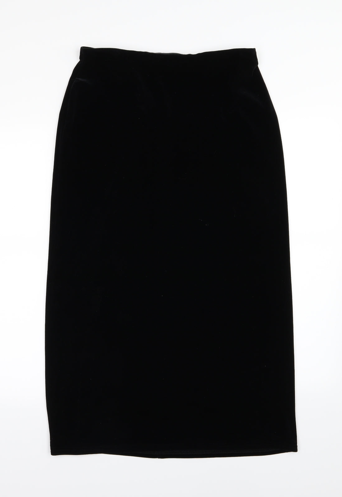 George Womens Black  Velour Straight & Pencil Skirt Size 12