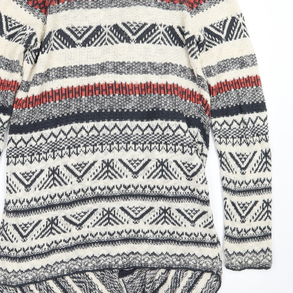 George Womens Multicoloured Striped Knit Cardigan Jumper Size 12  - Waterfall