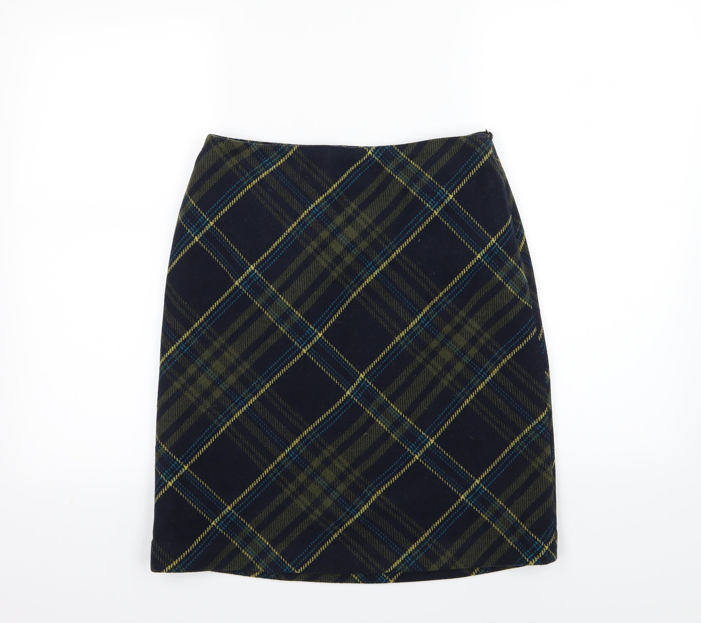 EWM Womens Blue Striped  A-Line Skirt Size 10