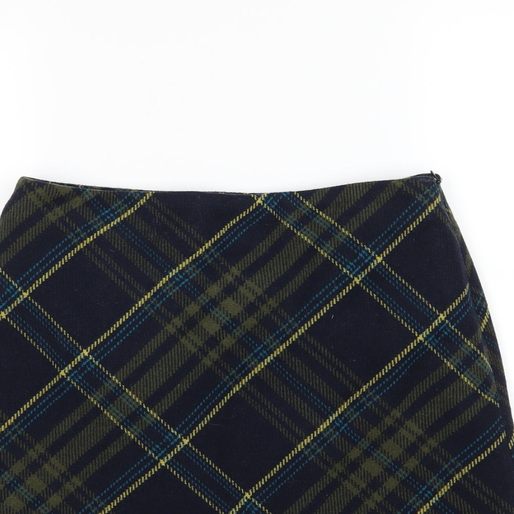 EWM Womens Blue Striped  A-Line Skirt Size 10