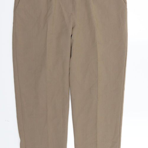 BASSINI Womens Brown  Rayon Trousers  Size 16 L26 in
