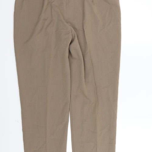 BASSINI Womens Brown  Rayon Trousers  Size 16 L26 in