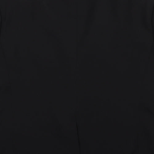 George Mens Black  Rayon Jacket Suit Jacket Size 42