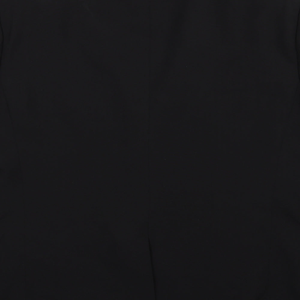 George Mens Black  Rayon Jacket Suit Jacket Size 42