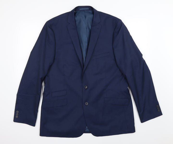 Jacamo Mens Blue  Rayon Jacket Suit Jacket Size 44