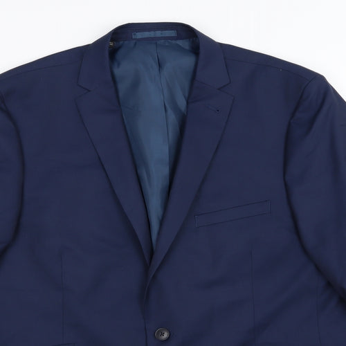 Jacamo Mens Blue  Rayon Jacket Suit Jacket Size 44
