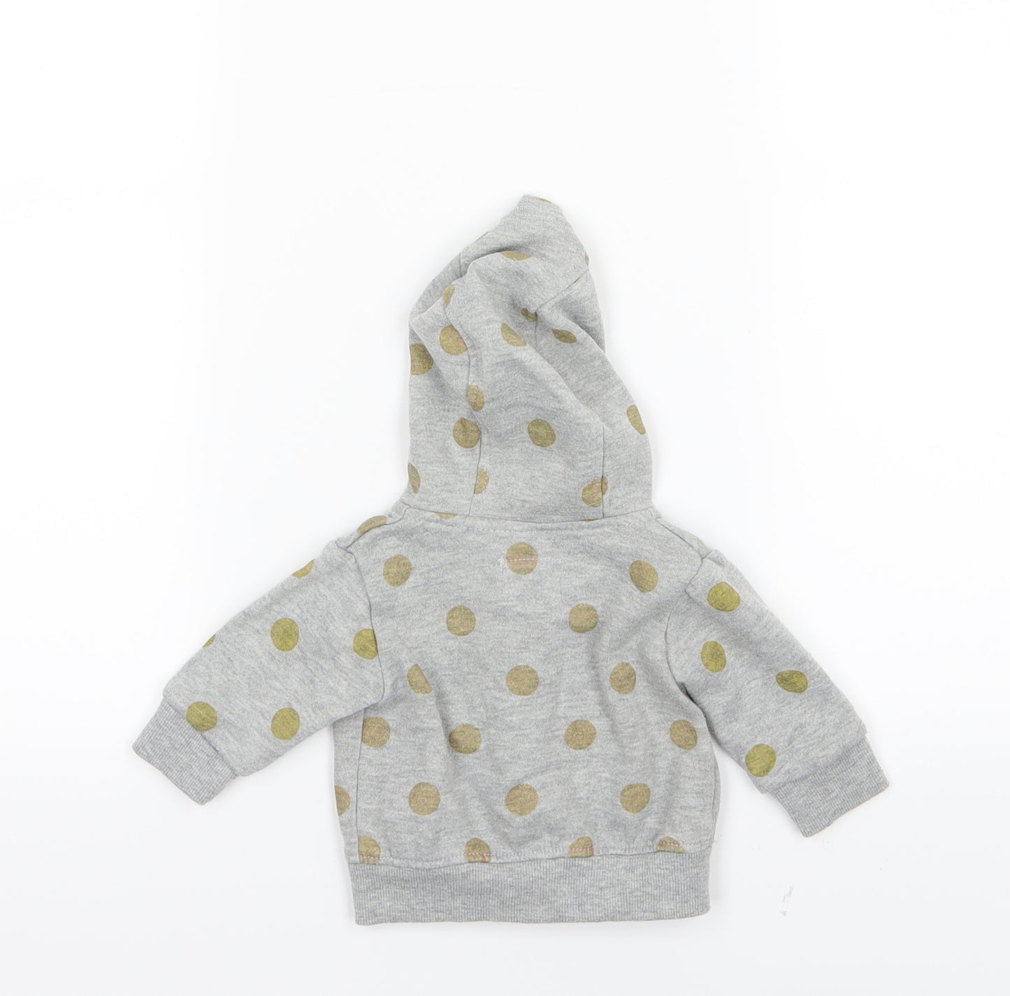 Primark Girls Grey Polka Dot Jersey Jacket  Size 0-3 Months