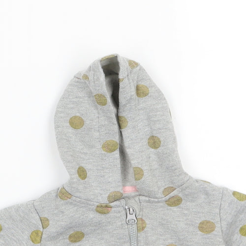 Primark Girls Grey Polka Dot Jersey Jacket  Size 0-3 Months
