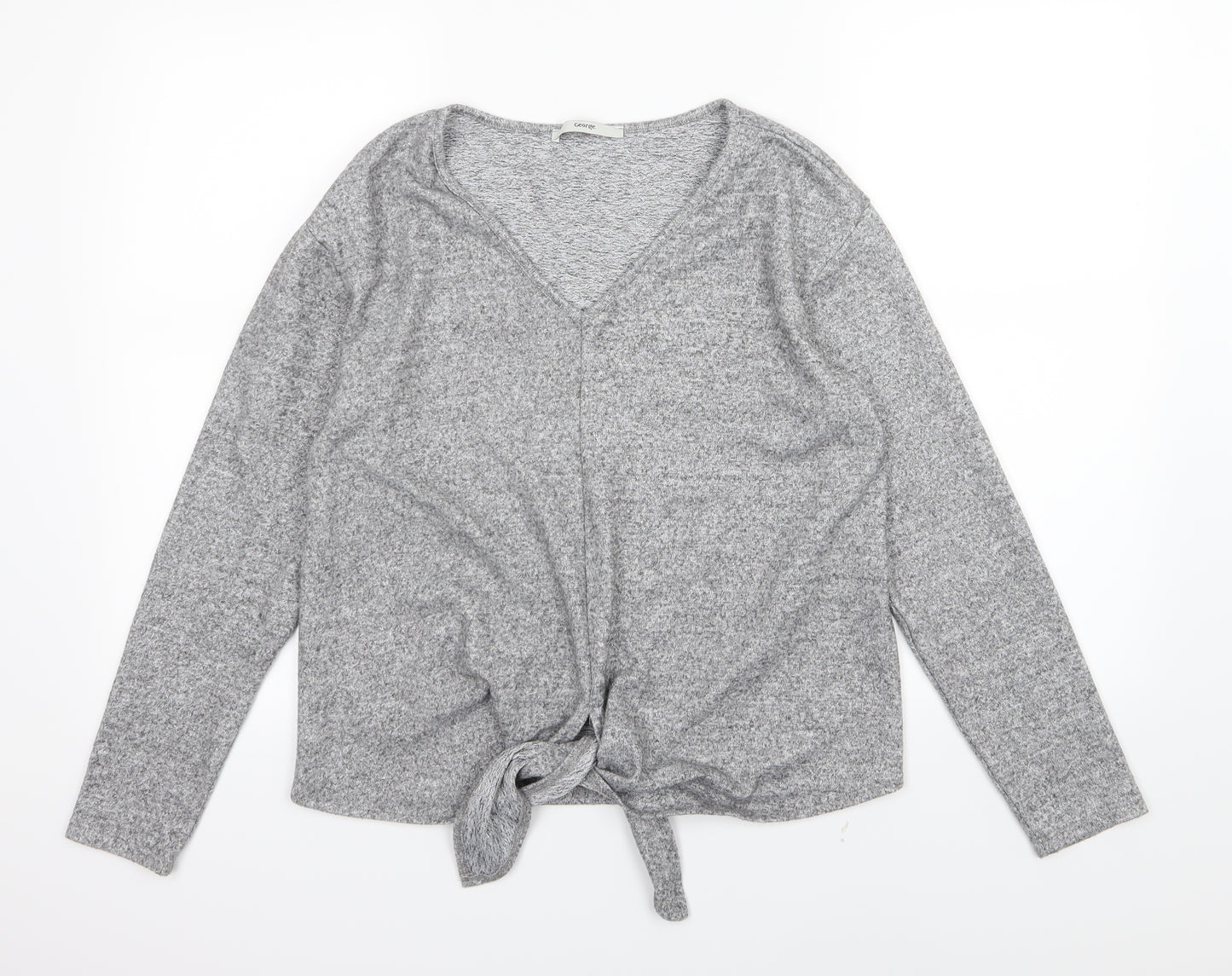 George Womens Grey  Knit Pullover Jumper Size S