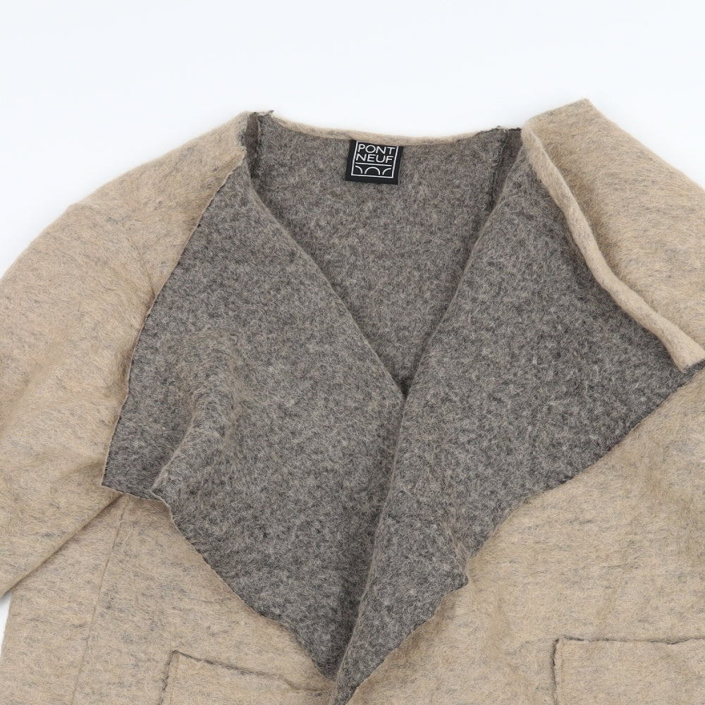 Pont Neuf Womens Beige  Knit Jacket  Size XL