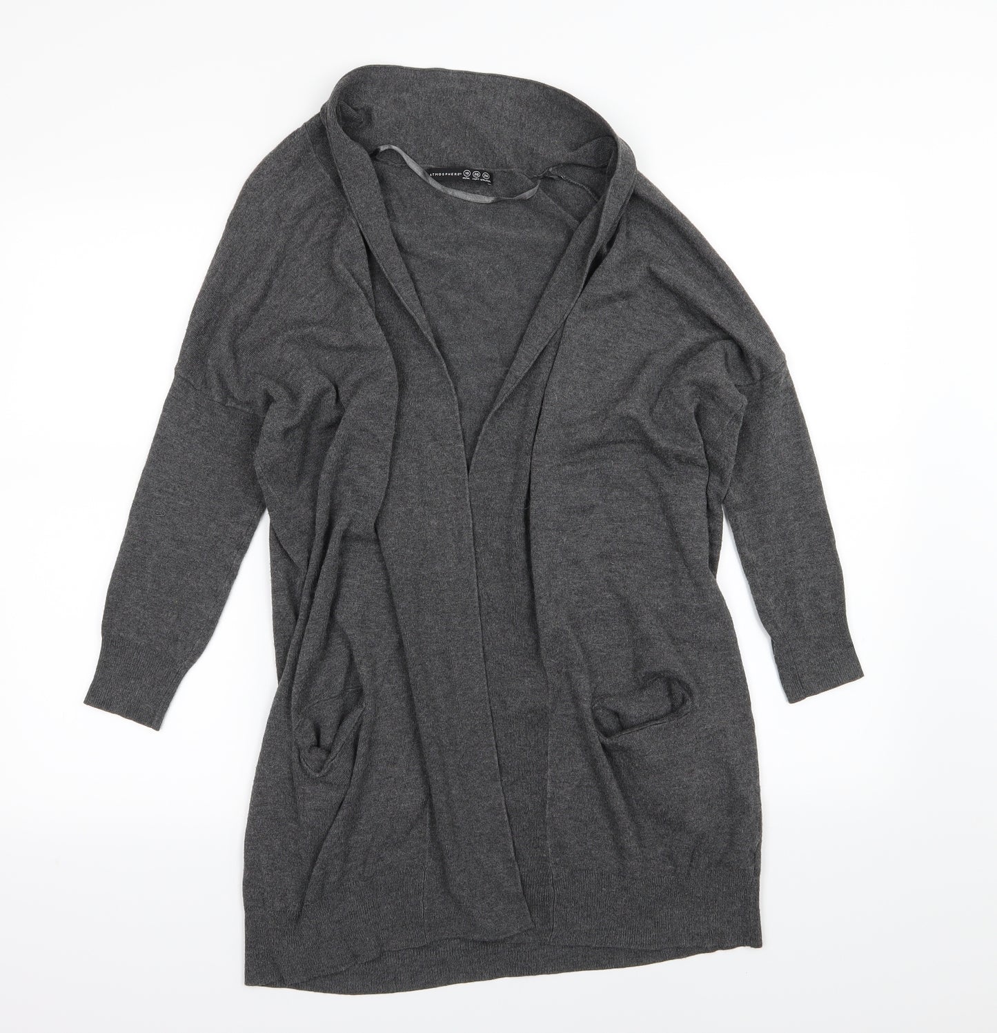 Atmosphere Womens Grey  Knit Cardigan Jumper Size 10