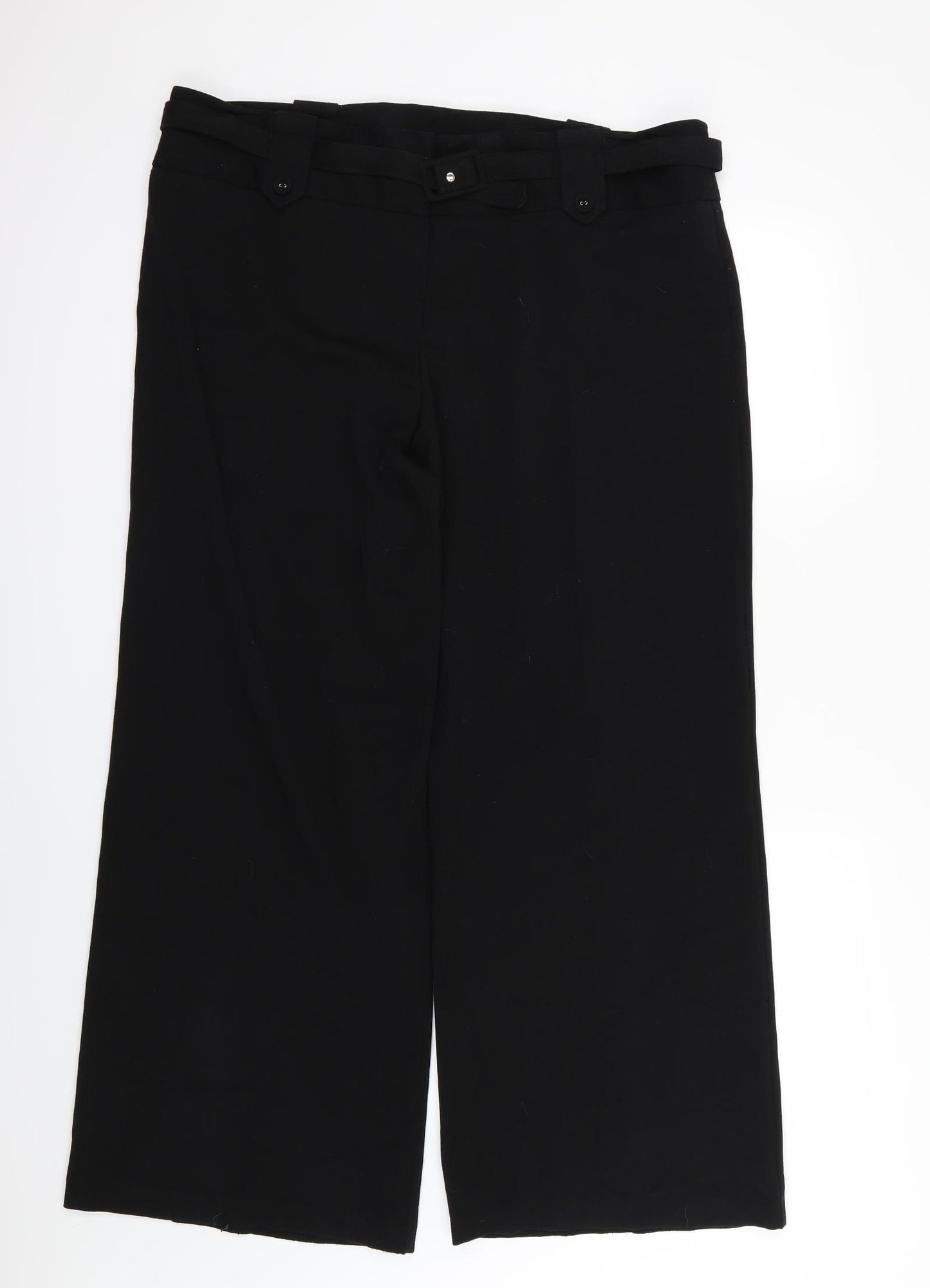 M&Co Womens Black   Trousers  Size 20 L31 in