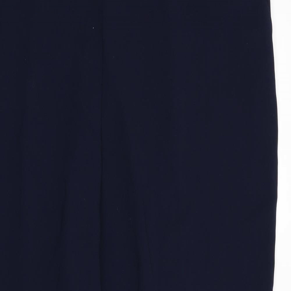 George Womens Blue Striped Rayon Trousers  Size 20 L26 in