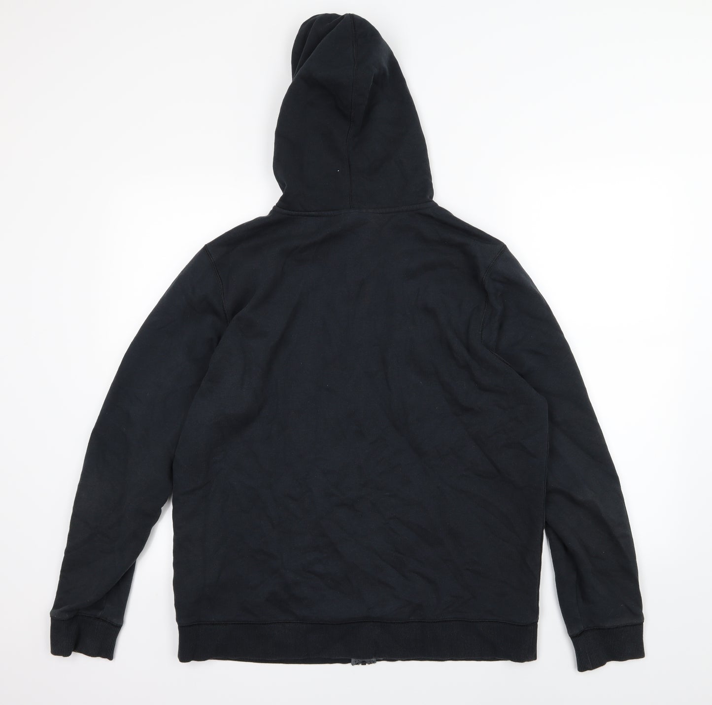 Under armour Mens Black  Jersey Full Zip Hoodie Size L
