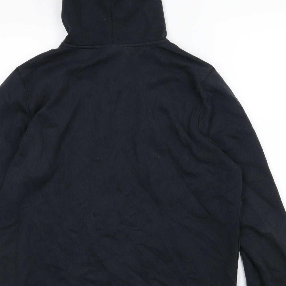 Under armour Mens Black  Jersey Full Zip Hoodie Size L