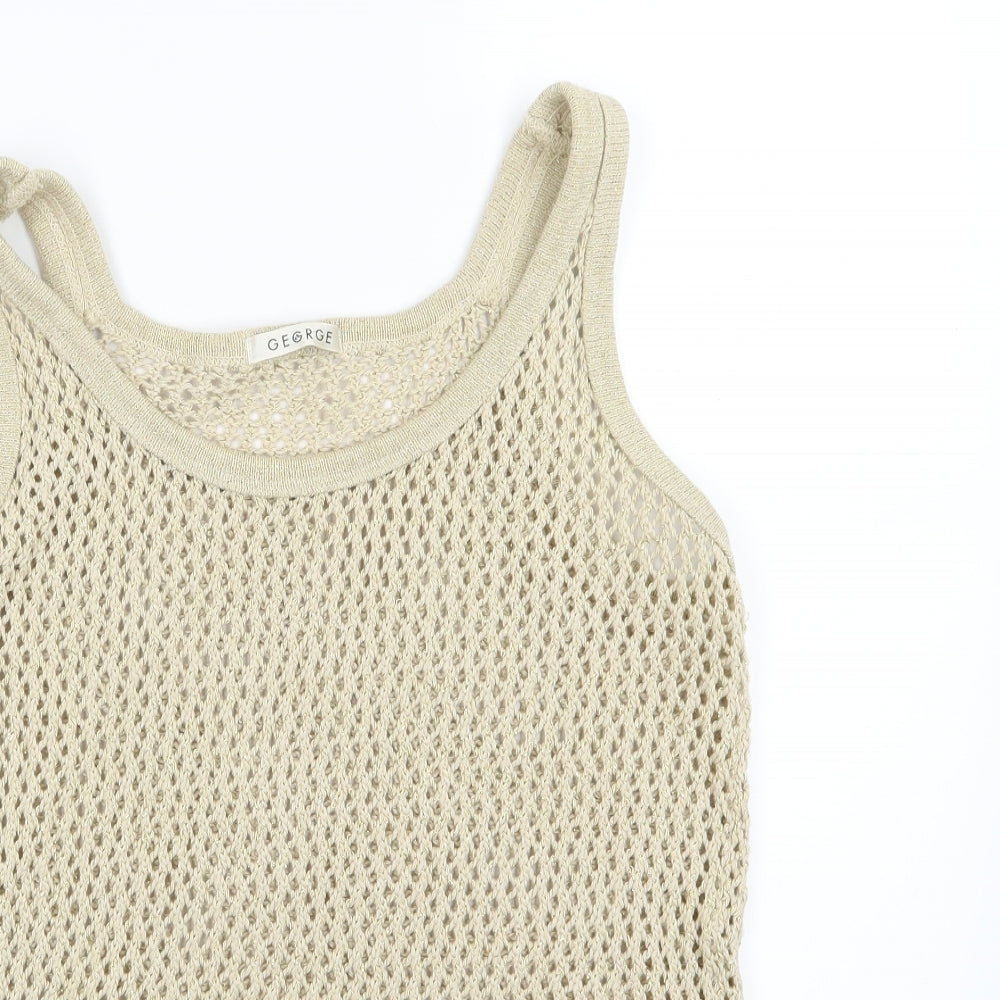 George Womens Beige  Knit Pullover Jumper Size 20