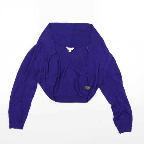 Monsoon Womens Blue  Knit Cardigan Jumper Size M