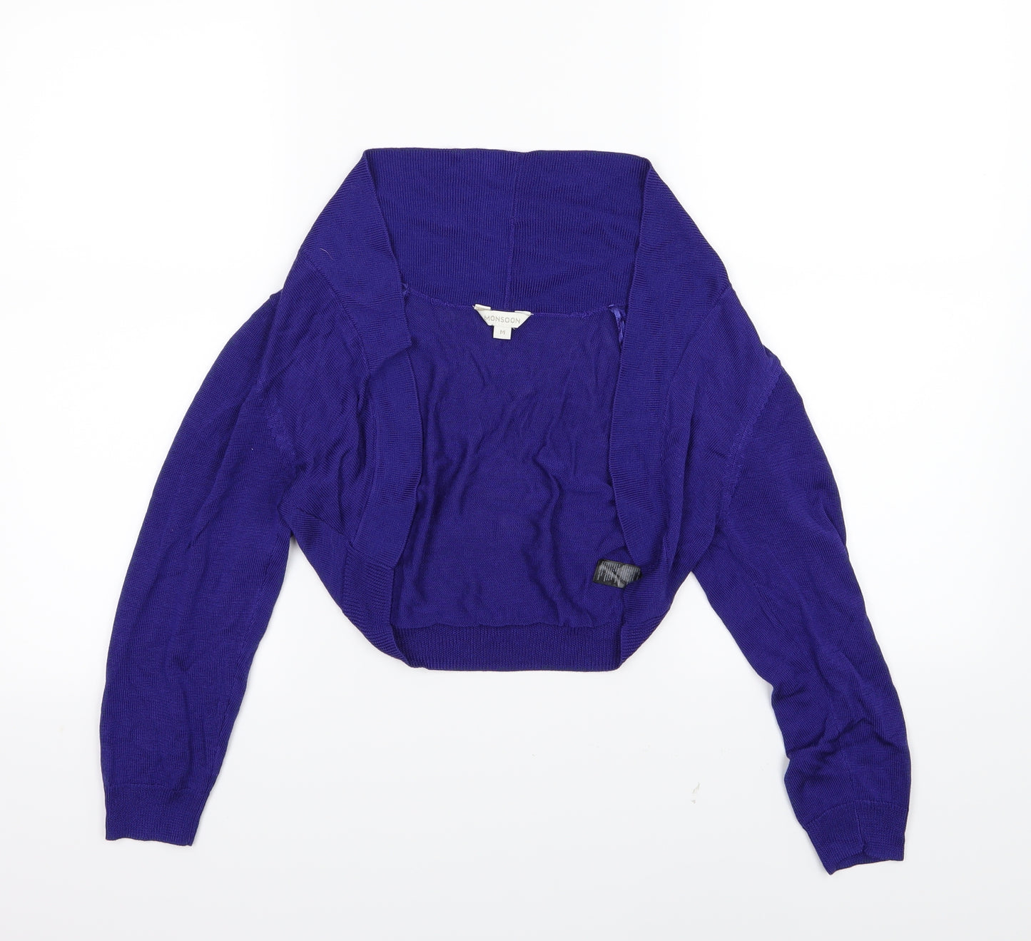 Monsoon Womens Blue  Knit Cardigan Jumper Size M