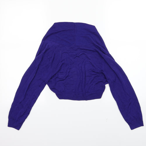 Monsoon Womens Blue  Knit Cardigan Jumper Size M
