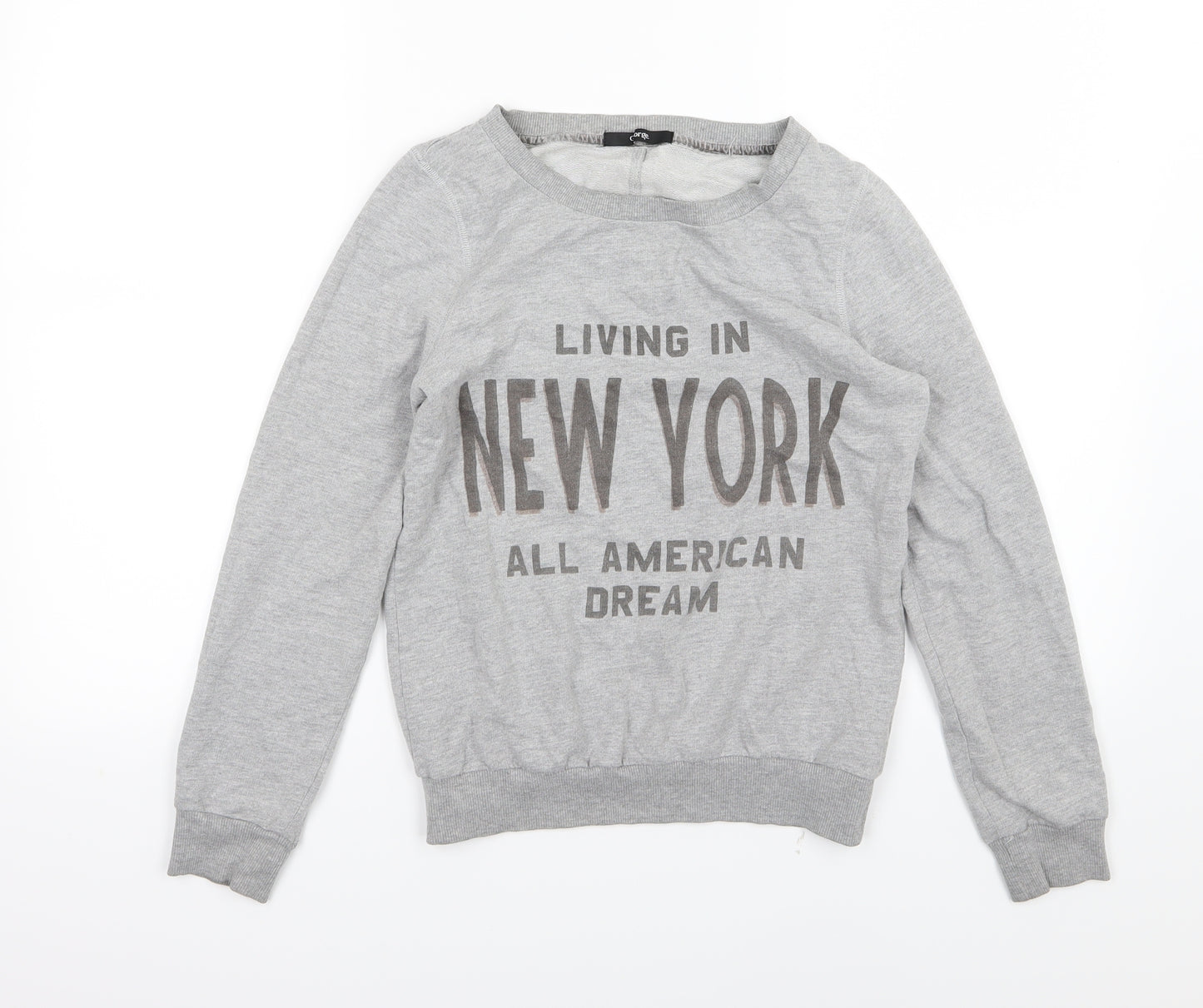 George Womens Grey  Jersey Pullover Sweatshirt Size 10