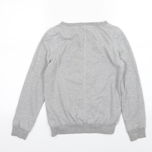 George Womens Grey  Jersey Pullover Sweatshirt Size 10