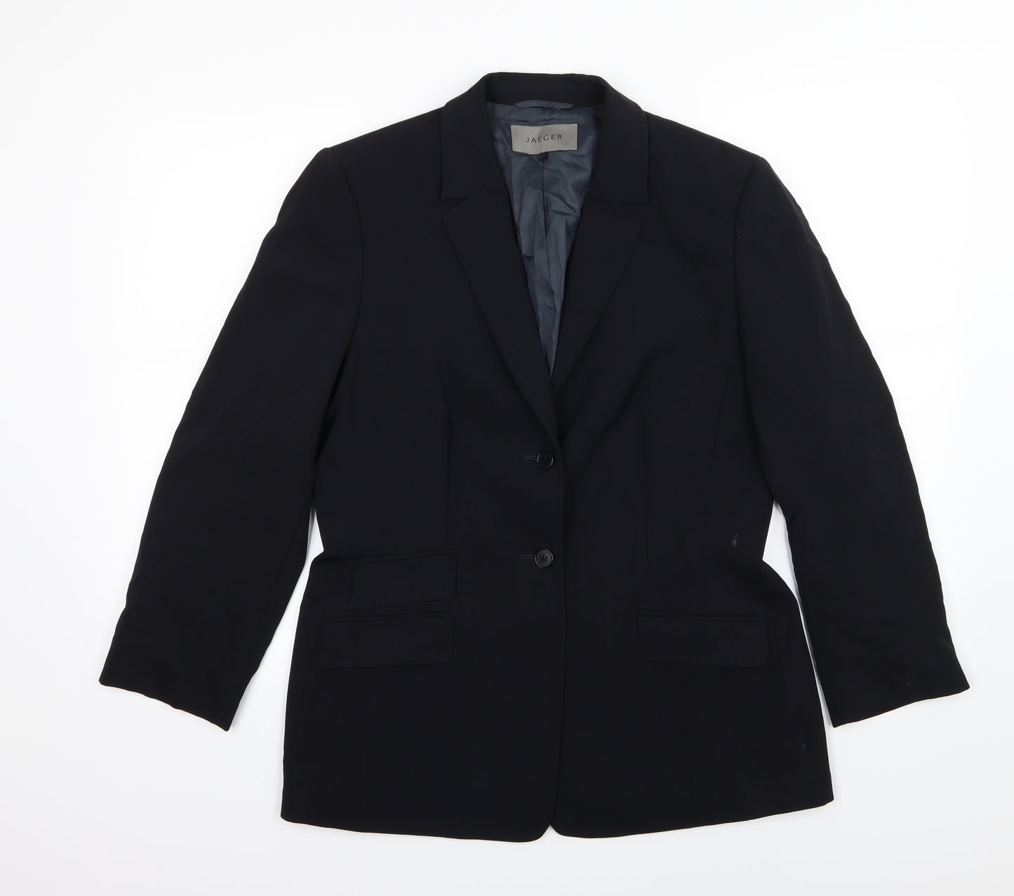 Jaeger Womens Black   Jacket Suit Jacket Size 14