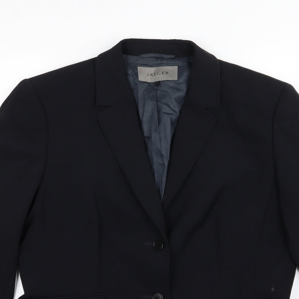 Jaeger Womens Black   Jacket Suit Jacket Size 14
