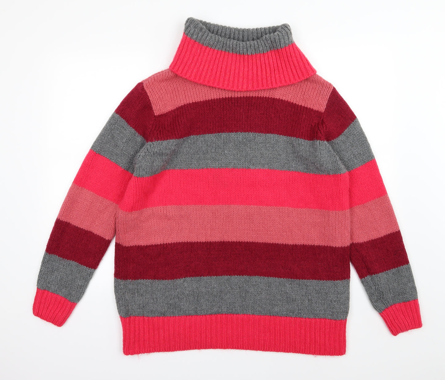 Papaya Womens Multicoloured Striped Knit Pullover Jumper Size L