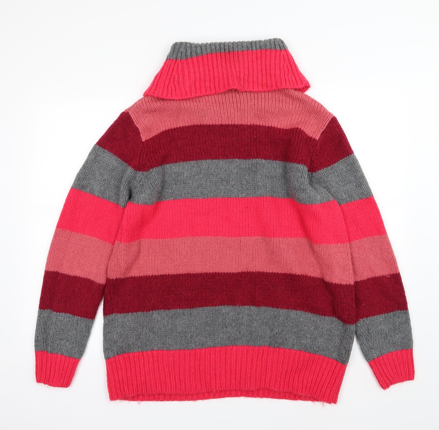Papaya Womens Multicoloured Striped Knit Pullover Jumper Size L