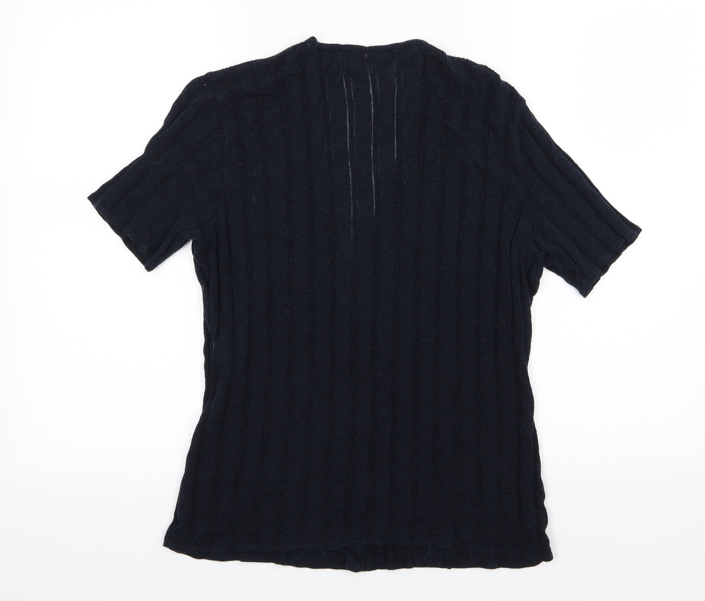 Rodier Womens Blue  Knit Cardigan Jumper Size 12