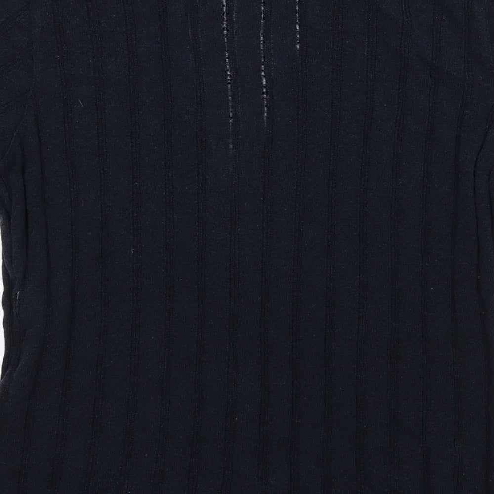 Rodier Womens Blue  Knit Cardigan Jumper Size 12