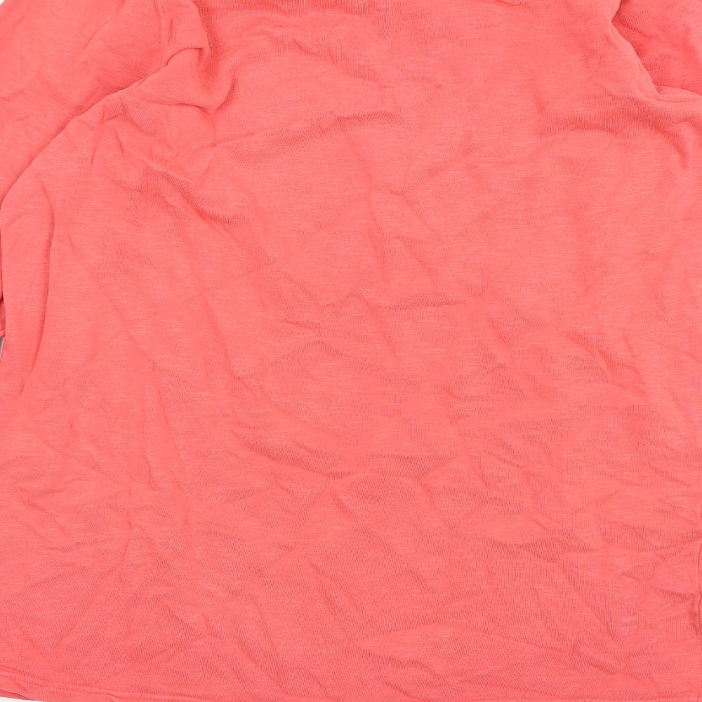 Scotch & Soda Womens Pink  Jersey Basic T-Shirt Size XL