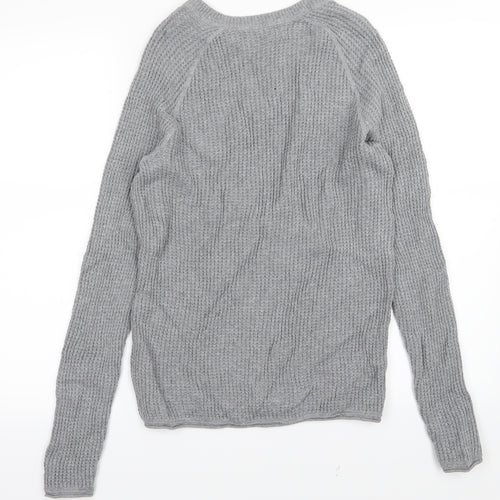 Primark Mens Grey  Knit Pullover Jumper Size XS