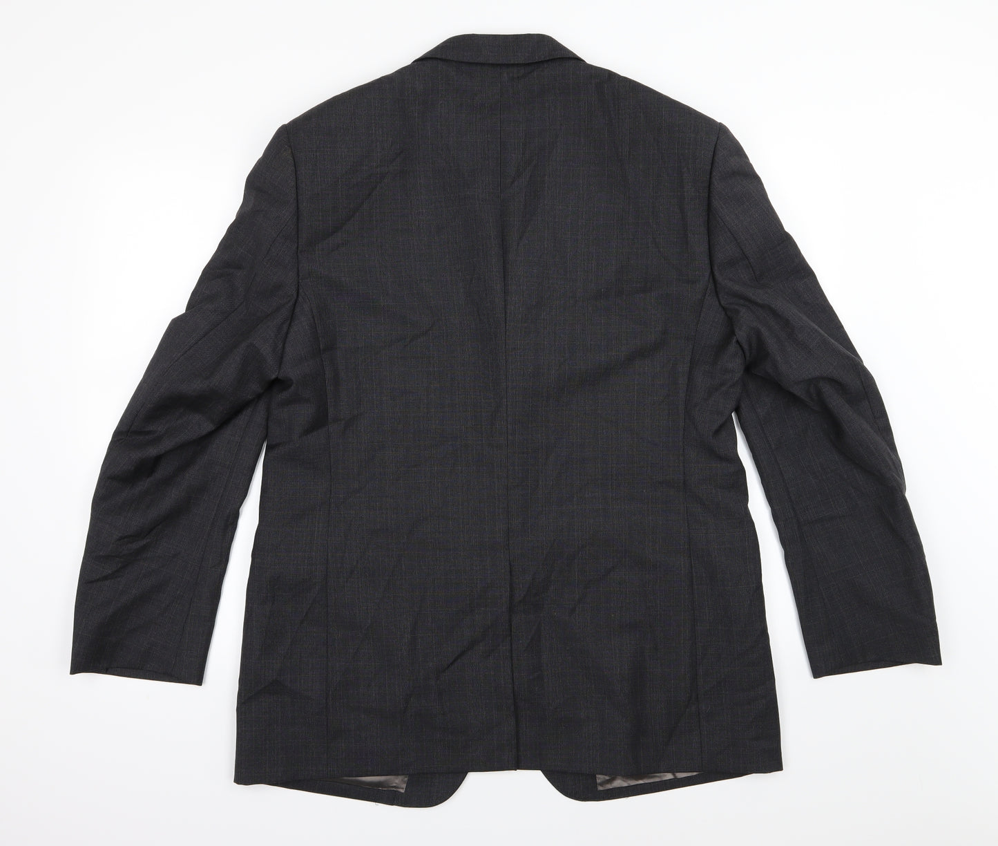 Marks and Spencer Mens Grey Striped  Jacket Suit Jacket Size 42