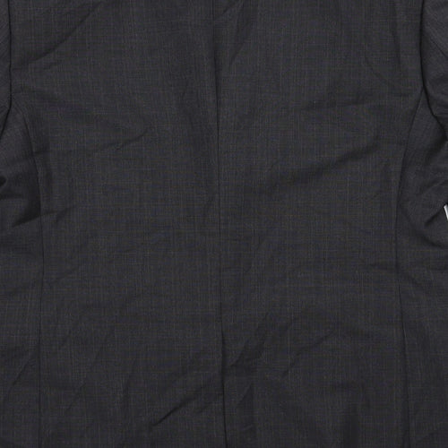 Marks and Spencer Mens Grey Striped  Jacket Suit Jacket Size 42
