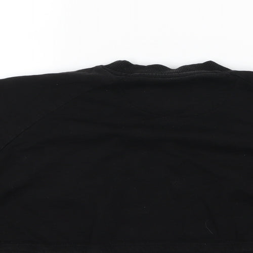 SikSilk Womens Black  Jersey Cropped T-Shirt Size 8