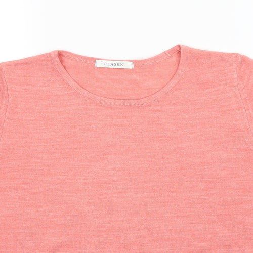 Marks and Spencer Womens Pink  Knit Pullover Jumper Size 12