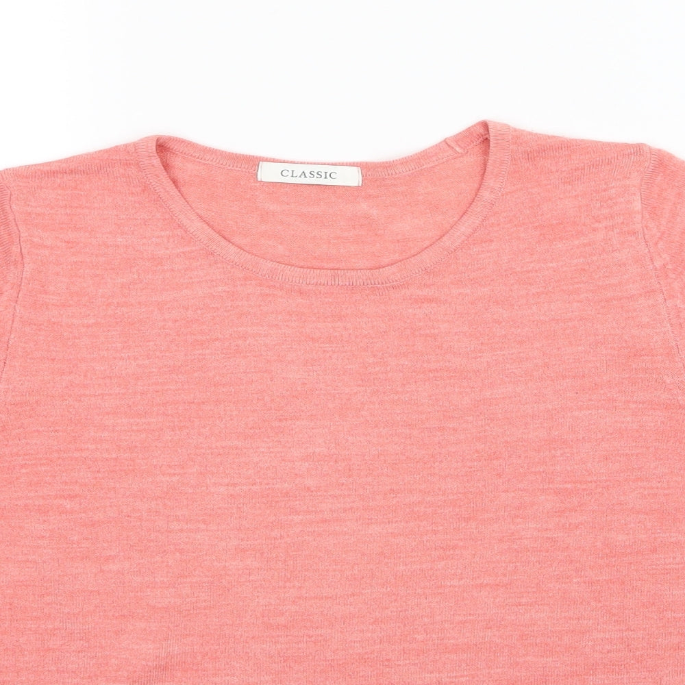 Marks and Spencer Womens Pink  Knit Pullover Jumper Size 12